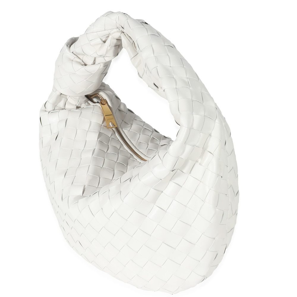 Bottega Veneta White Intrecciato Lambskin Teen Jodie - Picture 2 of 6